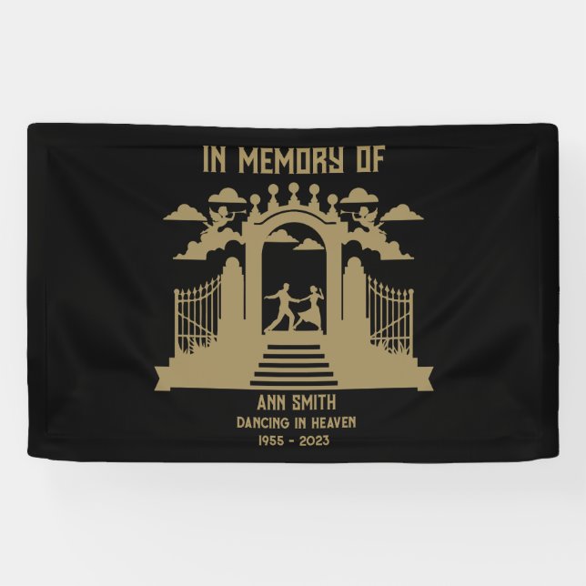 In Memory Dancers Funeral Banner (Horizontal)