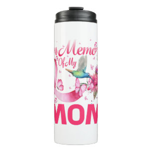 In Memory For My Mum Hummingbird Breast Cancer Thermal Tumbler