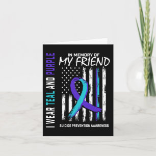 In Memory Friend Suicide Awareness Prevention Amer Card