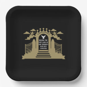 In Memory Funeral Gift Paper Plate