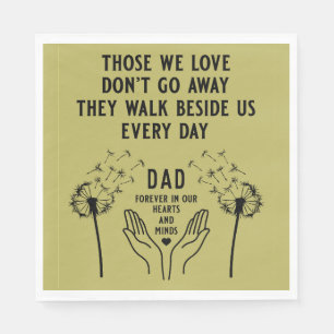 In Memory Funeral Reception Napkin