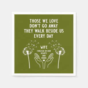 In Memory Funeral Reception Napkin