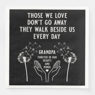 In Memory Funeral Reception Napkin