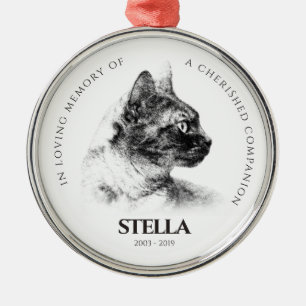 In Memory of a Beloved Pet Memorial Metal Tree Decoration