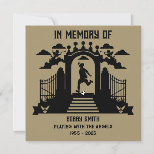 In Memory Of A Golfers Funeral Card