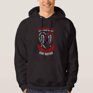 In Memory of Brother CHD Awareness Products Heart  Hoodie