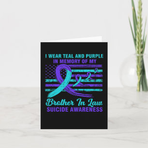 In Memory Of Brother In Law Suicide Awareness Amer Card