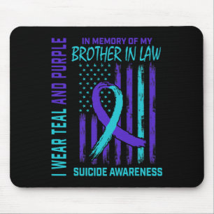 In Memory Of Brother In Law Suicide Awareness Amer Mouse Pad
