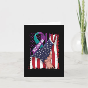 In Memory of Brother In Law Suicide Awareness USA  Card