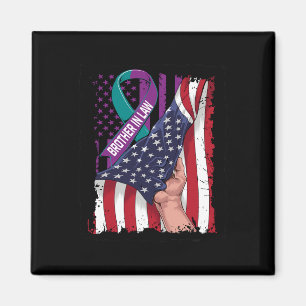 In Memory Of Brother In Law Suicide Awareness Usa  Magnet