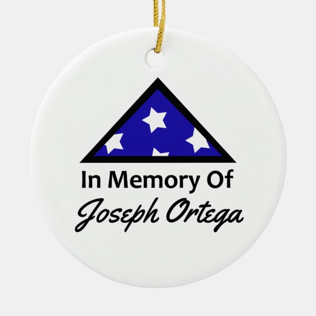 In Memory Of Ceramic Tree Decoration (Front)