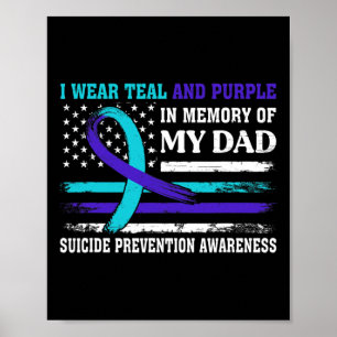 In Memory Of Dad Suicide Awareness Prevention Amer Poster