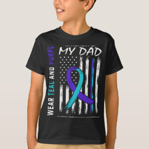 In Memory Of Dad Suicide Awareness Prevention Amer T-Shirt