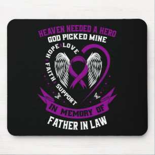 In Memory Of Father In Law Pancreatic Cancer Aware Mouse Pad