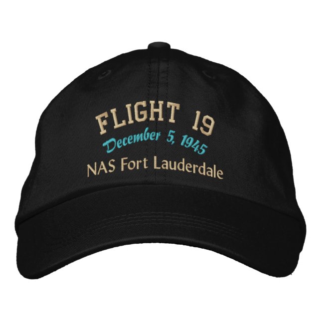 In Memory of Flight 19 Embroidered Hat (Front)