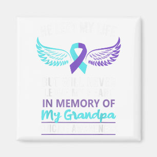 In Memory Of Grandpa Suicide Awareness Prevention Magnet