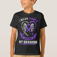 In Memory Of Grandson Drug Overdose Awareness Ribb