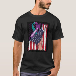 In Memory of Grandson Suicide Awareness American F T-Shirt