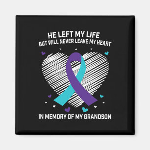 In Memory Of Grandson Suicide Awareness Prevention Magnet