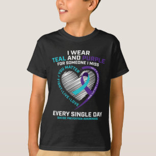 In Memory Of I Miss Son Mum Dad Suicide Prevention T-Shirt