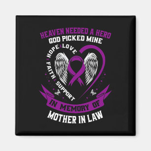 In Memory Of Mother In Law Pancreatic Cancer Aware Magnet