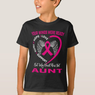 In Memory Of My Aunt Breast Cancer Awareness Sayin T-Shirt
