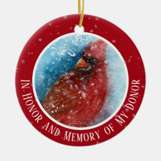 In Memory of My Donor Transplant Christmas Ceramic Tree Decoration