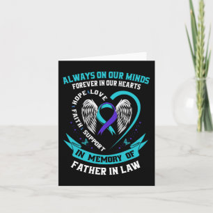 In Memory of my Father In Law Suicide Awareness Pr Card