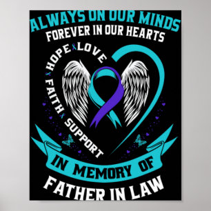 In Memory Of My Father In Law Suicide Awareness Pr Poster