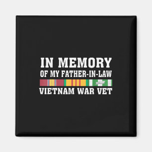 In Memory Of My Father-in-law Vietnam Veteran Us V Magnet