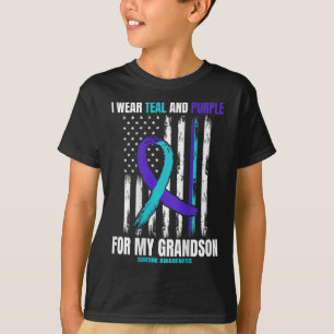 In Memory Of My Grandson Suicide Awareness Flag By T-Shirt