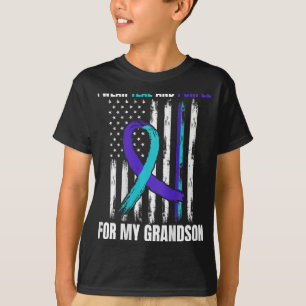 In Memory Of My Grandson Suicide Awareness Flag Ck T-Shirt