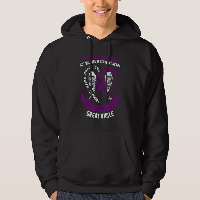 In Memory of my Great Uncle Alzheimers Awareness M Hoodie (Front)