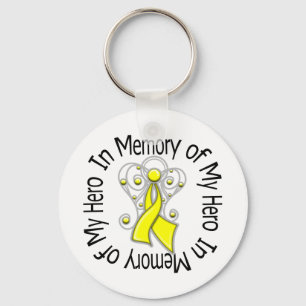 In Memory of My Hero Suicide Prevention Key Ring