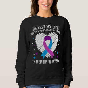 In Memory Of My Loving Son Suicide Prevention Awar Sweatshirt