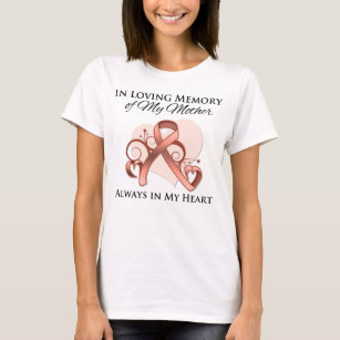 In Memory of My Mother - Uterine Cancer T-Shirt