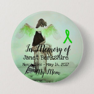 In Memory of My Mum Lyme Memorial Button