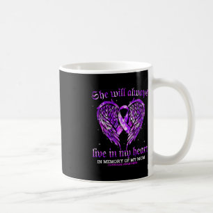 In Memory Of My Mum Overdose Awareness Angel Wing Coffee Mug
