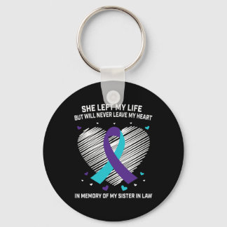 In Memory of my Sister In Law Suicide Awareness Pr Key Ring