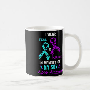 In Memory Of My Son Mum Dad Suicide Prevention Awa Coffee Mug