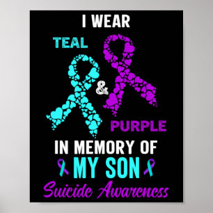 In Memory Of My Son Mum Dad Suicide Prevention Awa Poster