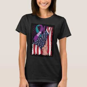 In Memory of my Son Suicide Awareness American Fla T-Shirt