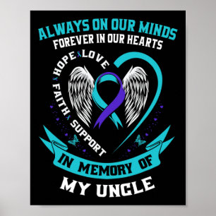 In Memory Of My Uncle Suicide Awareness Prevention Poster