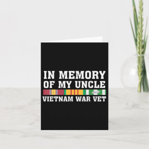 In Memory Of My Uncle Vietnam Veteran Family Match Card