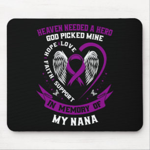 In Memory Of Nana Pancreatic Cancer Awareness Memo Mouse Pad