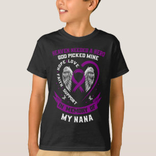 In Memory Of Nana Pancreatic Cancer Awareness Memo T-Shirt