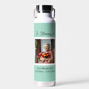 In Memory of Photo Keepsake Gift Water Bottle