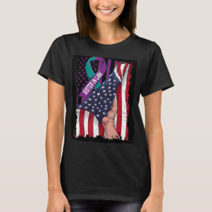 In Memory of Sister In Law Suicide Awareness USA F T-Shirt
