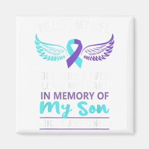 In Memory Of Son Suicide Awareness Prevention  Magnet