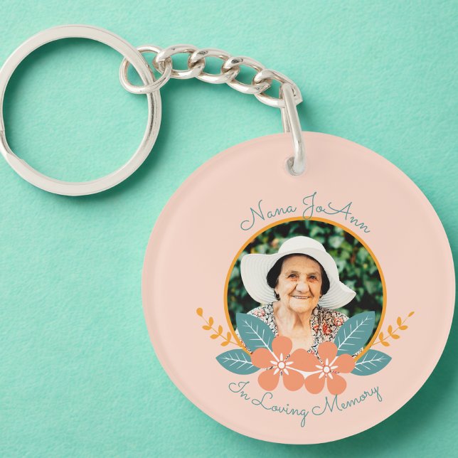In Memory Of, Sympathy Photo Key Ring (Creator Uploaded)